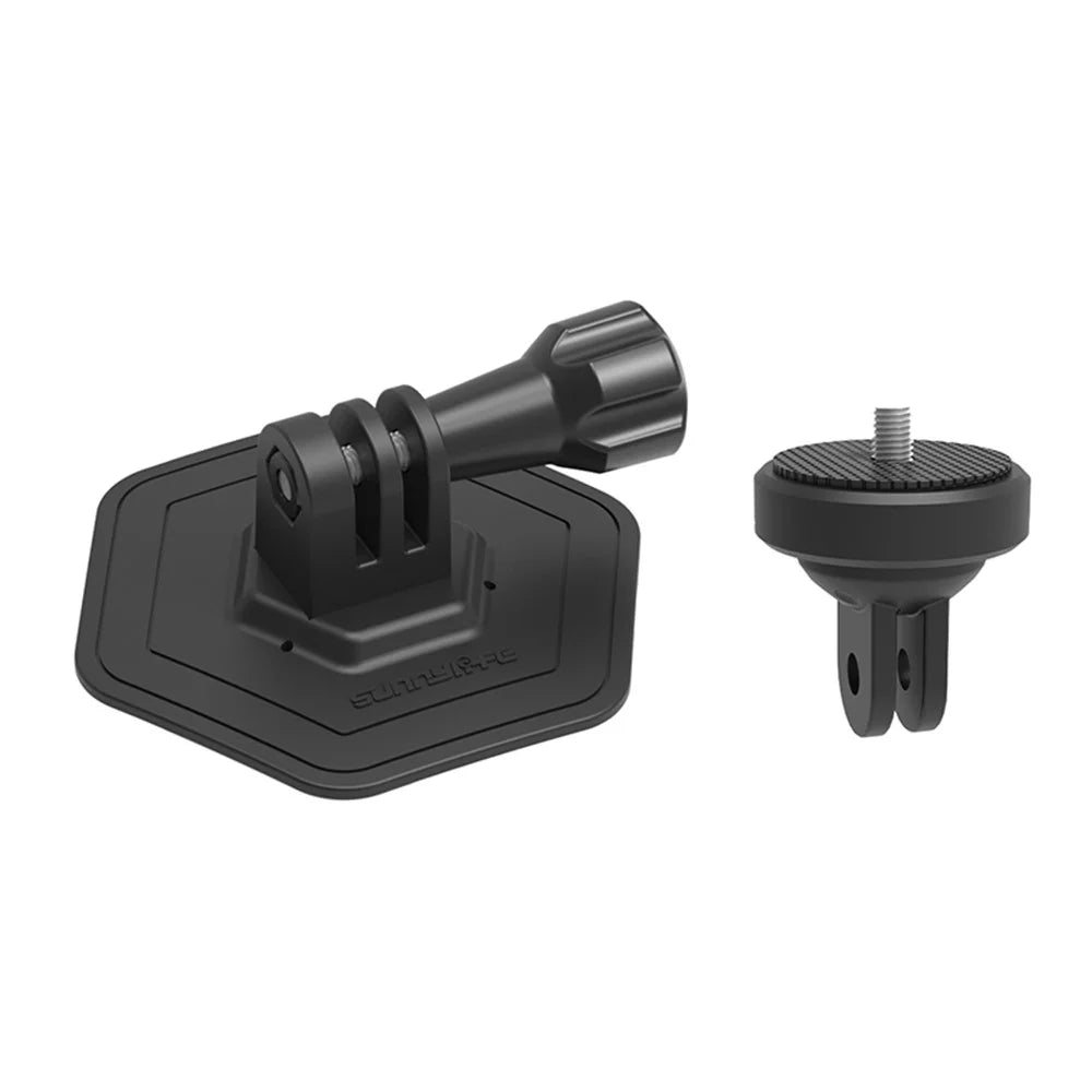 SUNNYLIFE DZ759 For DJI Osmo Action 4 / Insta360 Go3 / GoPro Hero Flexible Adhesive Mount Flat / Curved Camera Holder - 1