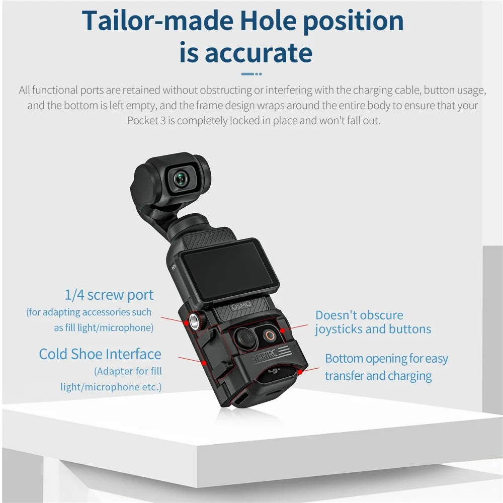 STARTRC 1134483 For DJI Osmo Pocket 3 Camera Fixed Bracket Multifunctional Expansion Adapter - 6