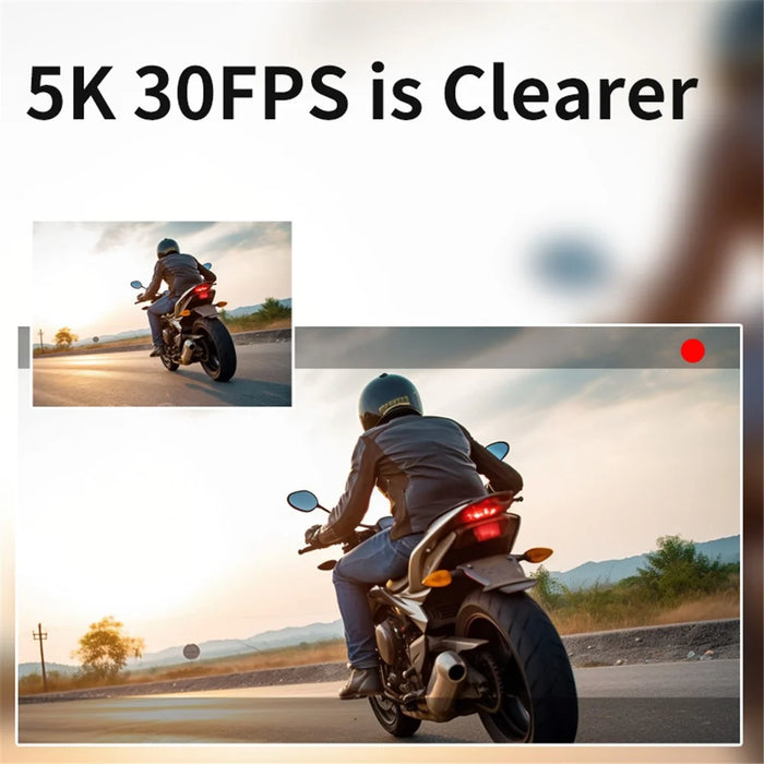 V5 5K Action Camera 30m Waterproof WiFi App Control Dual Screen Sports Camera with EIS Stabilization - 4