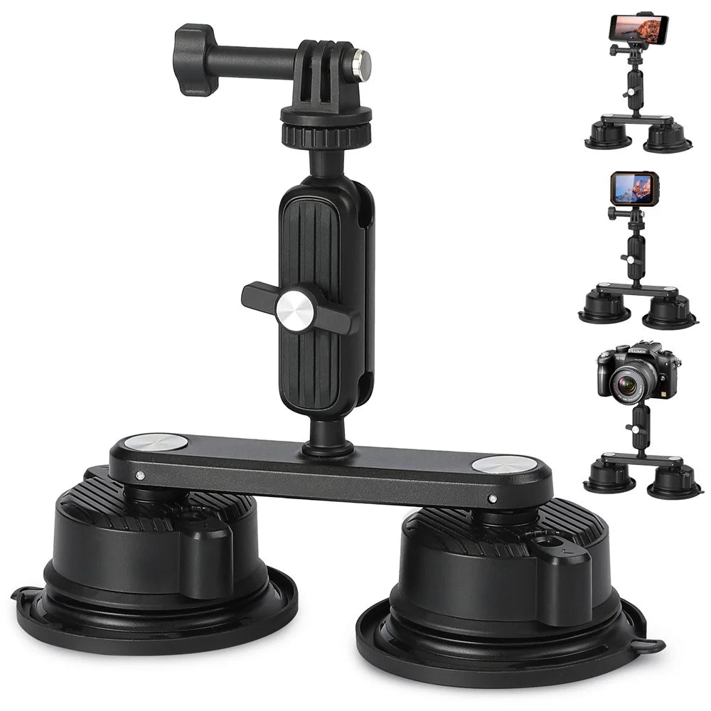 K01-2 For GoPro Action Camera Sucker Mount Bracket Sport Camera Car Home Support Stand - 1