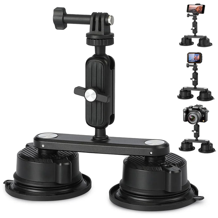K01-2 For GoPro Action Camera Sucker Mount Bracket Sport Camera Car Home Support Stand - 1