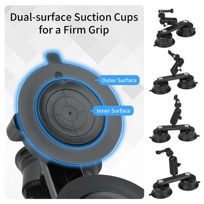 K01-2 For GoPro Action Camera Sucker Mount Bracket Sport Camera Car Home Support Stand - 3