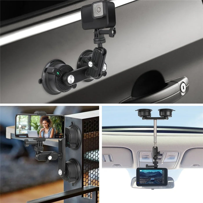 K01-2 For GoPro Action Camera Sucker Mount Bracket Sport Camera Car Home Support Stand - 6