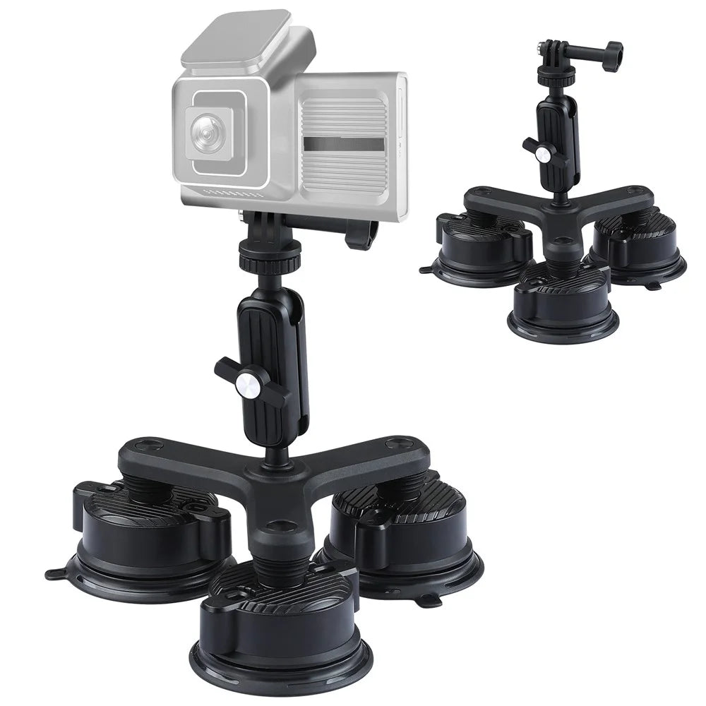 K01-3 Suction Cup Mount Action Camera Shooting Bracket Car Camera Support Stand - 1