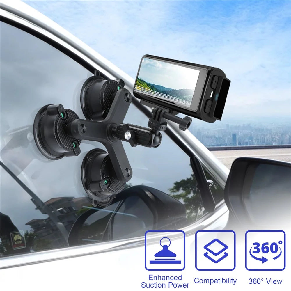 K01-3 Suction Cup Mount Action Camera Shooting Bracket Car Camera Support Stand - 7