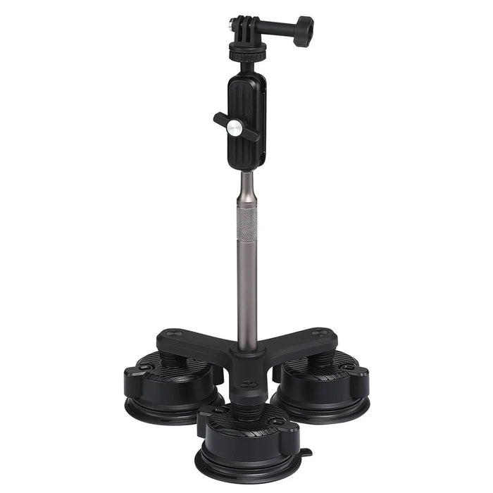 K01-3LP Extension Rod Sucker Mount Action Camera Bracket Car Shooting Support Stand - 1