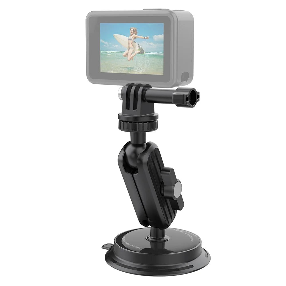 K03 For Insta360 / GoPro Rotatable Action Camera Bracket Magnetic Suction Cup Mount Camera Support Stand - 1