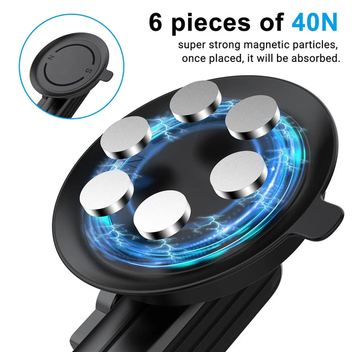 K03 For Insta360 / GoPro Rotatable Action Camera Bracket Magnetic Suction Cup Mount Camera Support Stand - 4