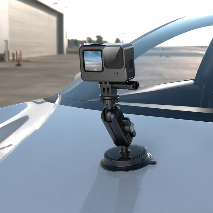 K03 For Insta360 / GoPro Rotatable Action Camera Bracket Magnetic Suction Cup Mount Camera Support Stand - 6