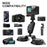 K03-2 For Insta360 / GoPro Action Camera Bracket Magnetic Dual Suction Cup Rotatable Camera Stand - 4