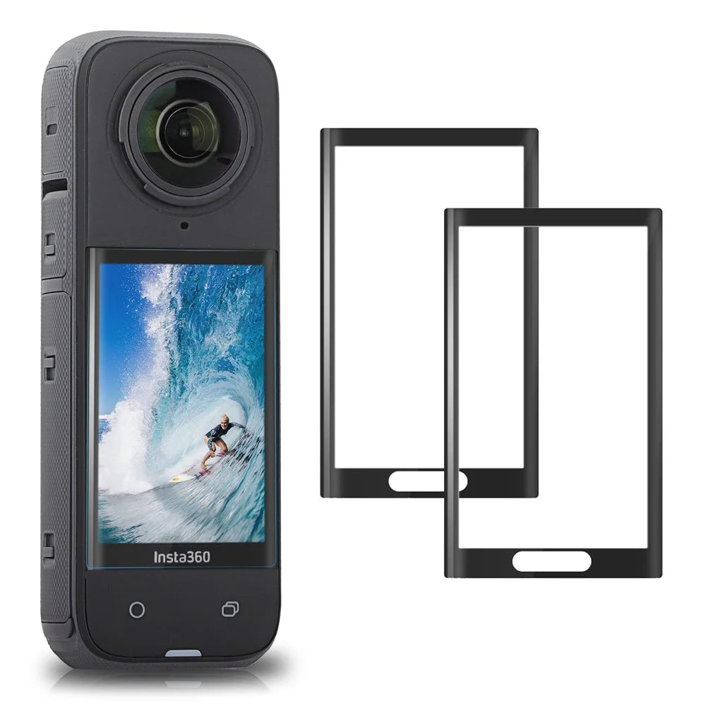 SUNNYLIFE IST-BHM799 2 Sets Curved Tempered Glass Film for Insta360 X4 Camera Screen Protector - 1
