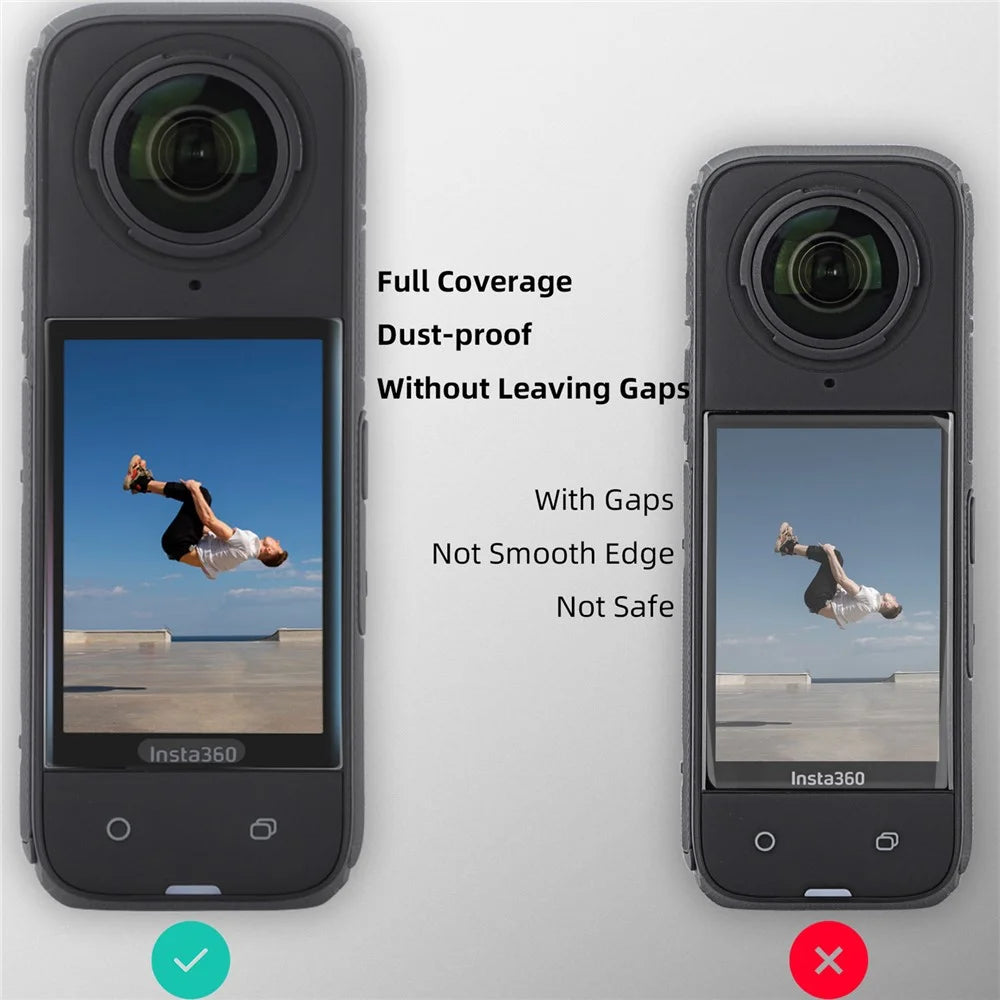 SUNNYLIFE IST-BHM799 2 Sets Curved Tempered Glass Film for Insta360 X4 Camera Screen Protector - 6