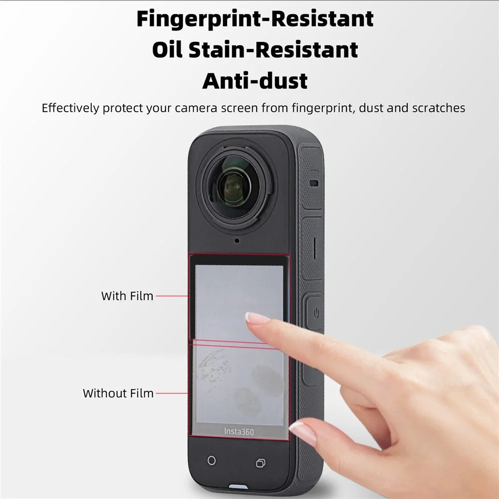 SUNNYLIFE IST-BHM799 2 Sets Curved Tempered Glass Film for Insta360 X4 Camera Screen Protector - 7