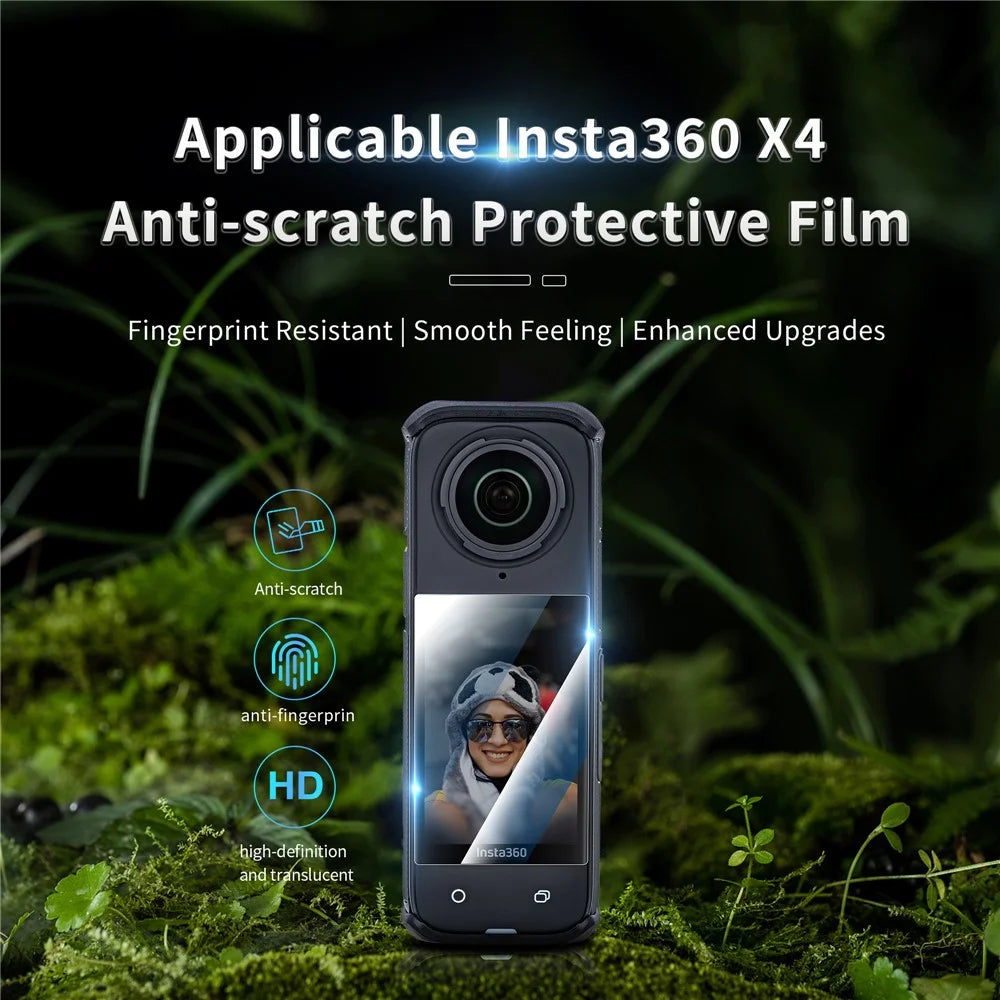 STARTRC 1140484 2Pcs for Insta360 X4 Camera PMMA Explosion-proof Screen Protector Cover Film - 3
