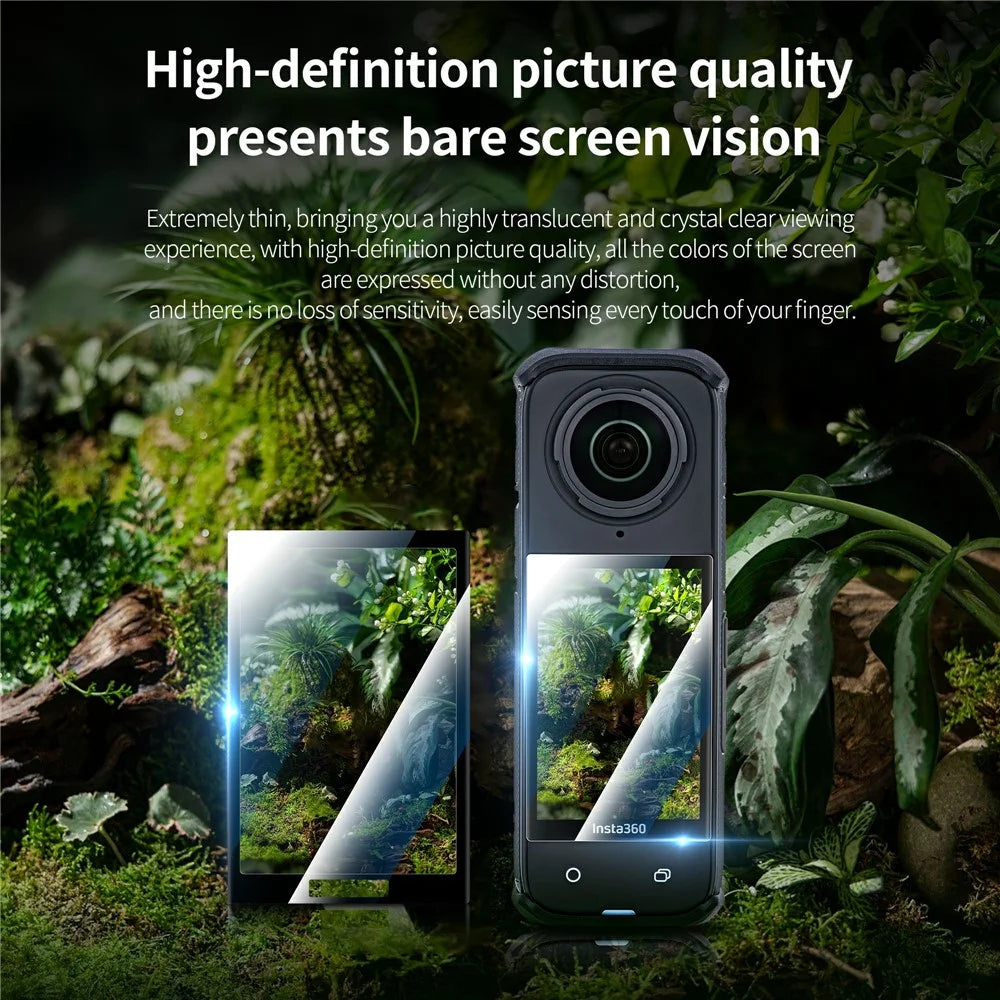 STARTRC 1140484 2Pcs for Insta360 X4 Camera PMMA Explosion-proof Screen Protector Cover Film - 6