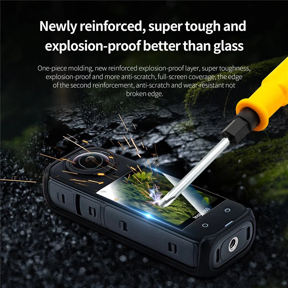 STARTRC 1140484 2Pcs for Insta360 X4 Camera PMMA Explosion-proof Screen Protector Cover Film - 7