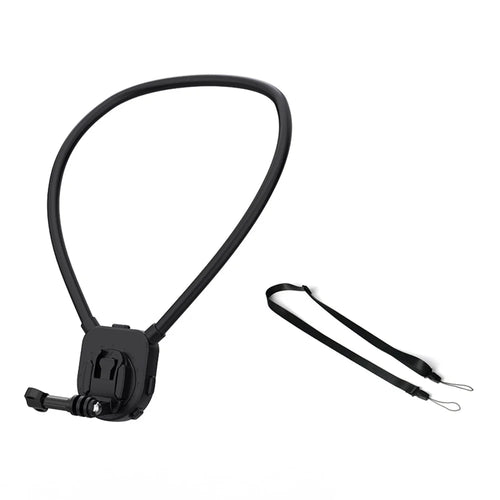 FLW430 Sports Camera Neck Mount Action Camera Necklace Holder Vlog Aceessories - Black - 1