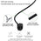 FLW430 Magnetic Sports Camera Neck Mount Adjustable Hanging Neck Phone Holder - Black - 3