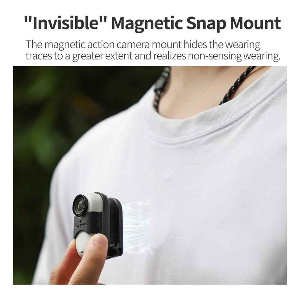 SUNNYLIFE IST-ZJ780 Magnetic Neck Mount for Insta360 GO 3 Hand Free Camera Neck Holder - 7