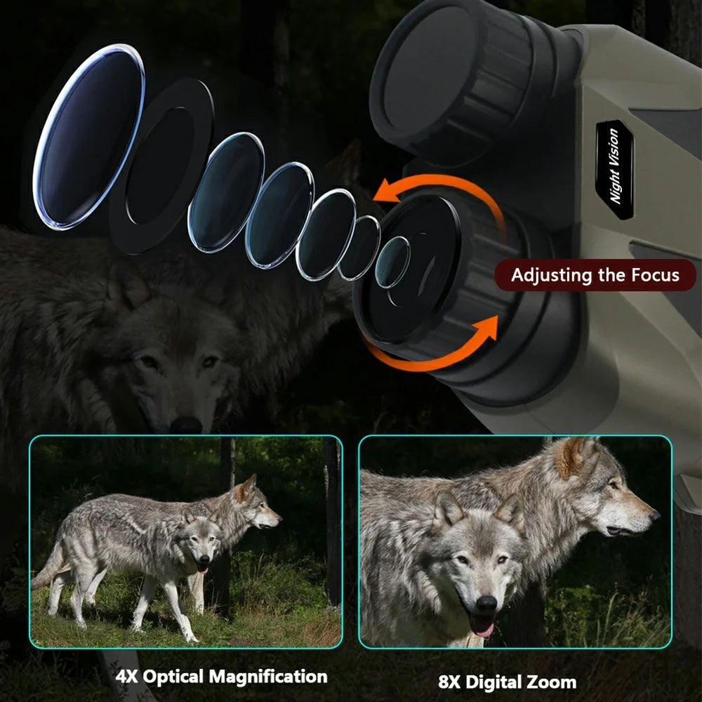 DT79 HD Photo Video Camera Bird Watching Outdoor Portable Digital Telescope - Army Green - 6