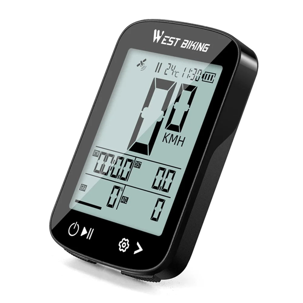 WEST BIKING YP0702113 GPS Bike Computer Wireless Digital Speedometer MTB Bicycle Odometer (CE Certified) - 1