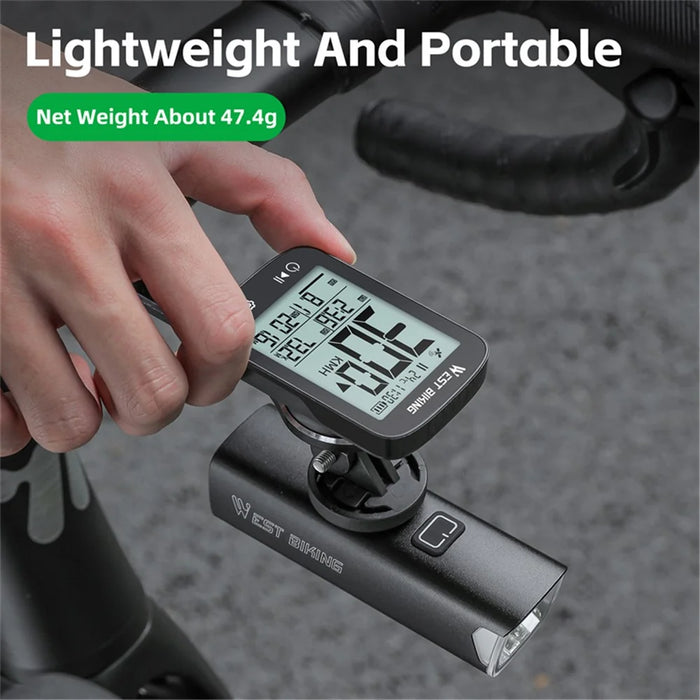 WEST BIKING YP0702113 GPS Bike Computer Wireless Digital Speedometer MTB Bicycle Odometer (CE Certified) - 7