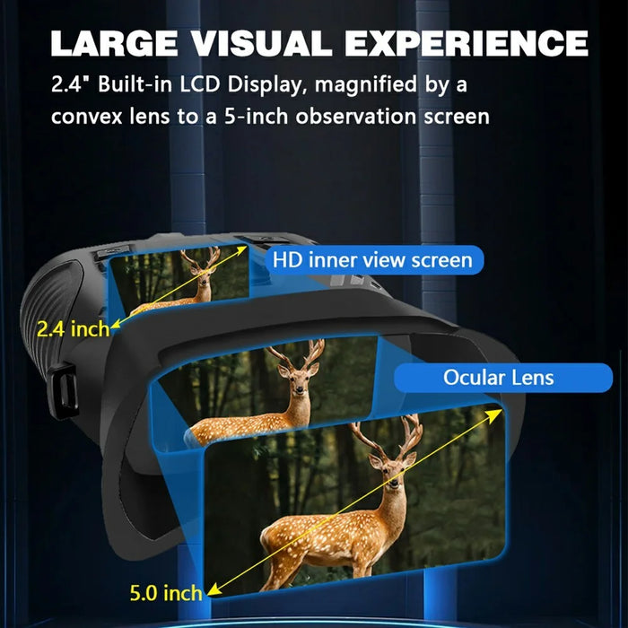 DT69 Portable Head-Mounted Infrared Night Vision Digital Binoculars Camera, without GPS - 6