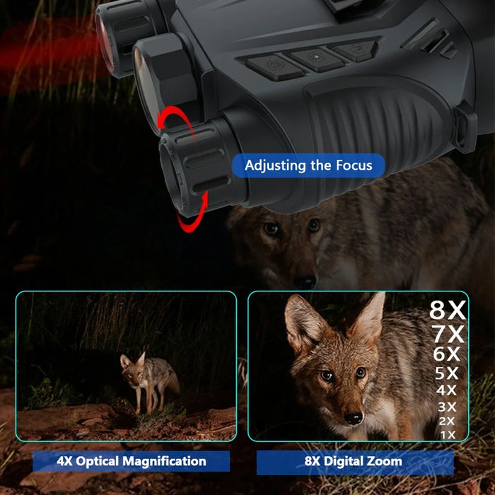 DT69 Portable Head-Mounted Infrared Night Vision Digital Binoculars Camera, without GPS - 7