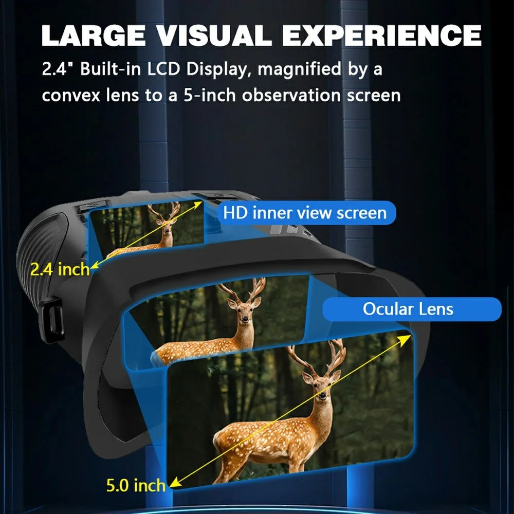 DT69 Portable Head-Mounted Infrared Night Vision Digital Binoculars Camera with GPS - 6