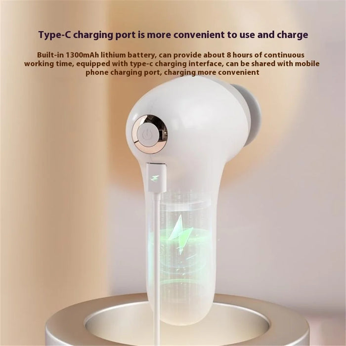 H35 Portable High Frequency Vibration Massager for Muscle Relaxation 5 Speeds Adjustable Mini Massage Gun - Purple - 4