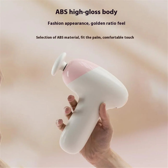 H35 Portable High Frequency Vibration Massager for Muscle Relaxation 5 Speeds Adjustable Mini Massage Gun - Purple - 5