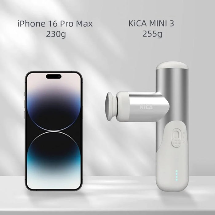 KICA mini3 Portable Massage Gun Mini Handheld Muscle Relaxer Percussion Massager Fascia Gun - White - 6