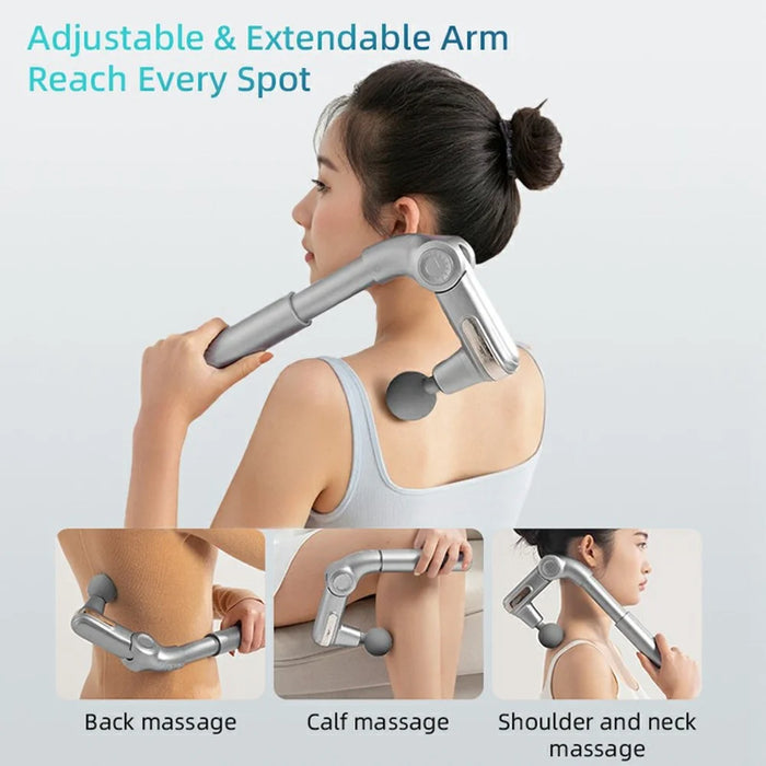 G7 Mini Foldable Percussion Massage Gun 5 Intensity Levels Portable Handheld Muscle Relaxation Device - 3