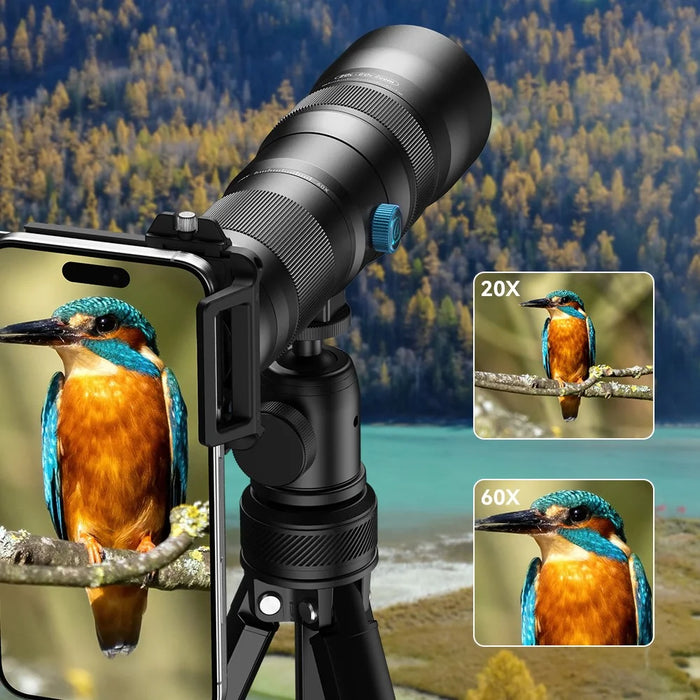 APEXEL APL-T20-60X Monocular Telescope 20-60X Zoom High Magnification HD Portable Telescope for Concert / Bird Watching - 3