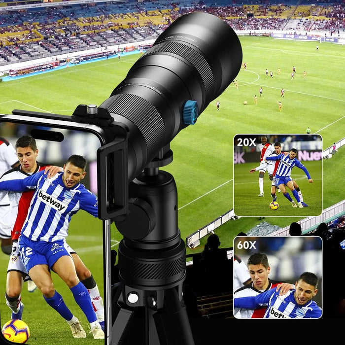 APEXEL APL-T20-60X Monocular Telescope 20-60X Zoom High Magnification HD Portable Telescope for Concert / Bird Watching - 4