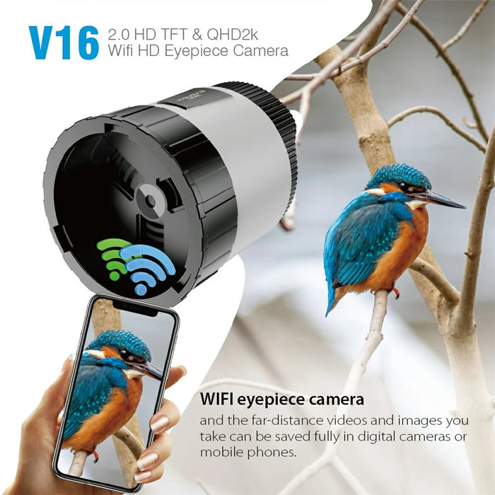 V16 2.0 TFT Screen WiFi Digital Eyepiece Camera Astronomical Observation Telescope - 5
