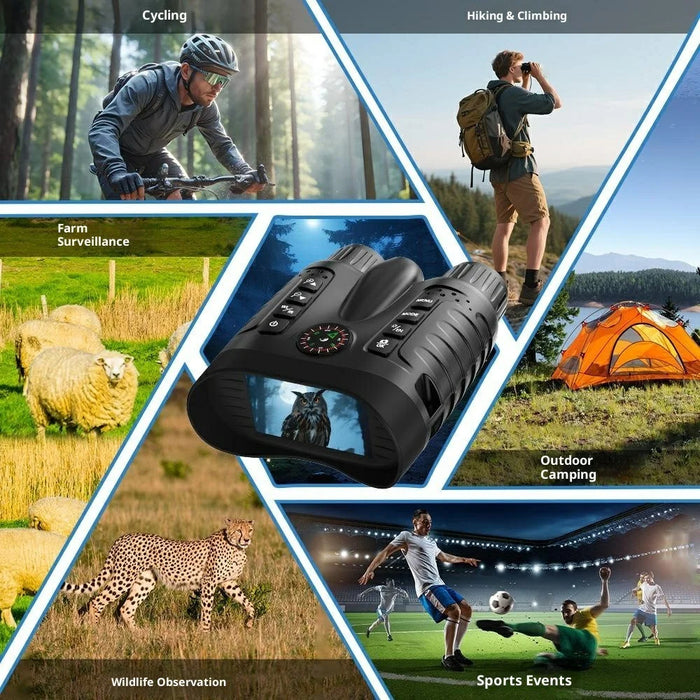 NV2185 3.2 Inch TFT Screen Binoculars for Outdoor Exploration 8x Digital Zoom Infrared Night Vision Telescope with Compass - 5