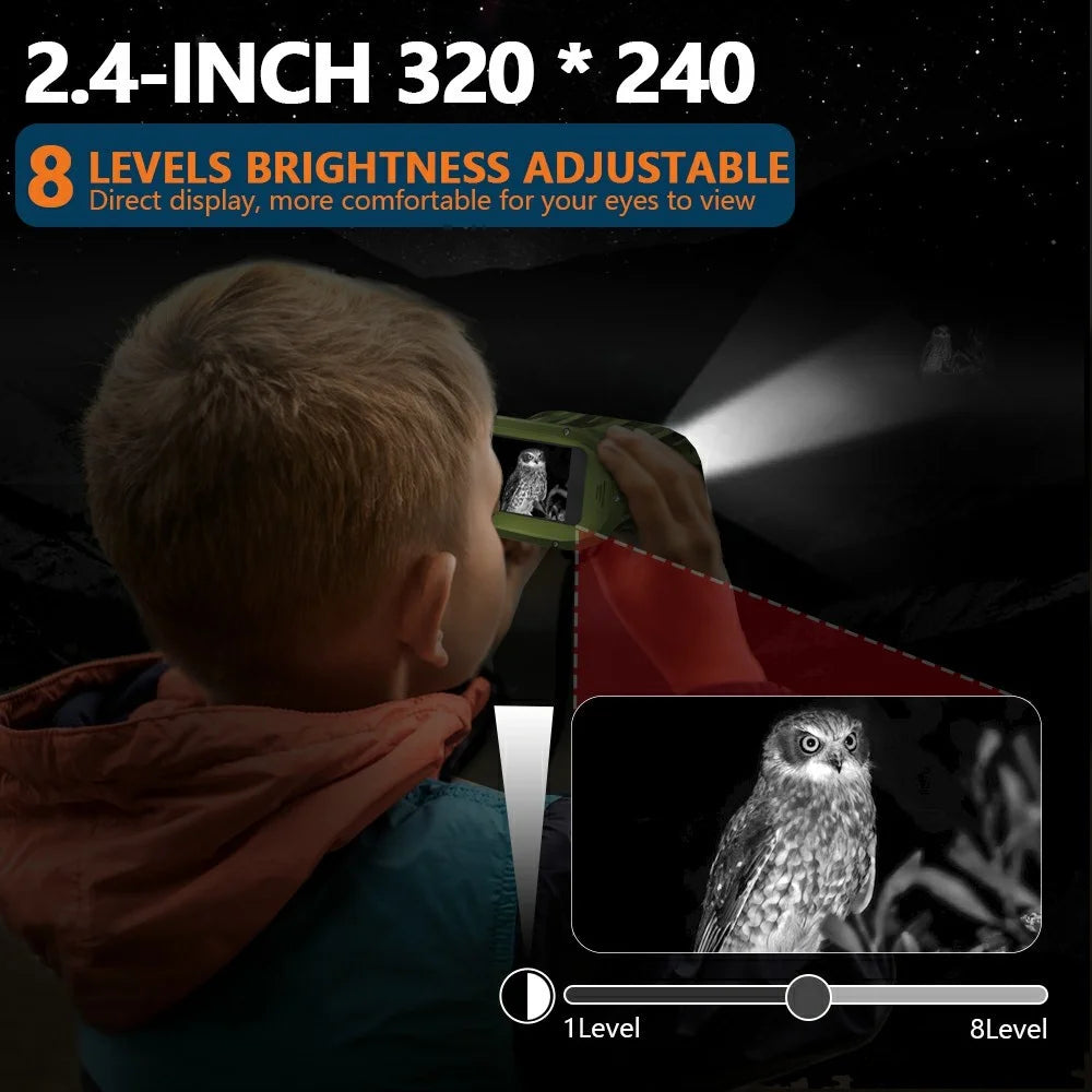 DT15 2.5K Digital Telescope Camera 8X Zoom 2.4 Inch IPS Screen Night Vision Binoculars for Outdoor Birdwatching - 3