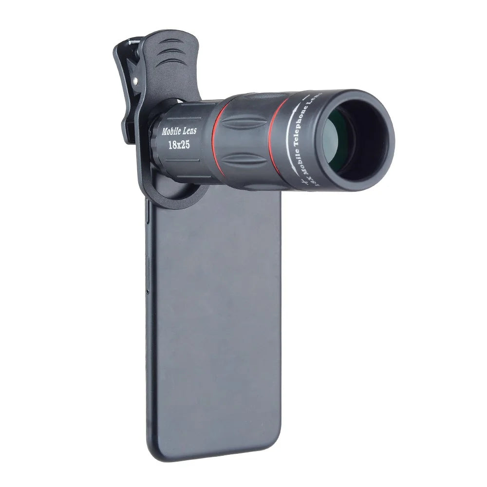 APEXEL APL-T18XZJ Universal 18X Telescope Zoom Lens with Mini Desktop Tripod Phone Clip - 4