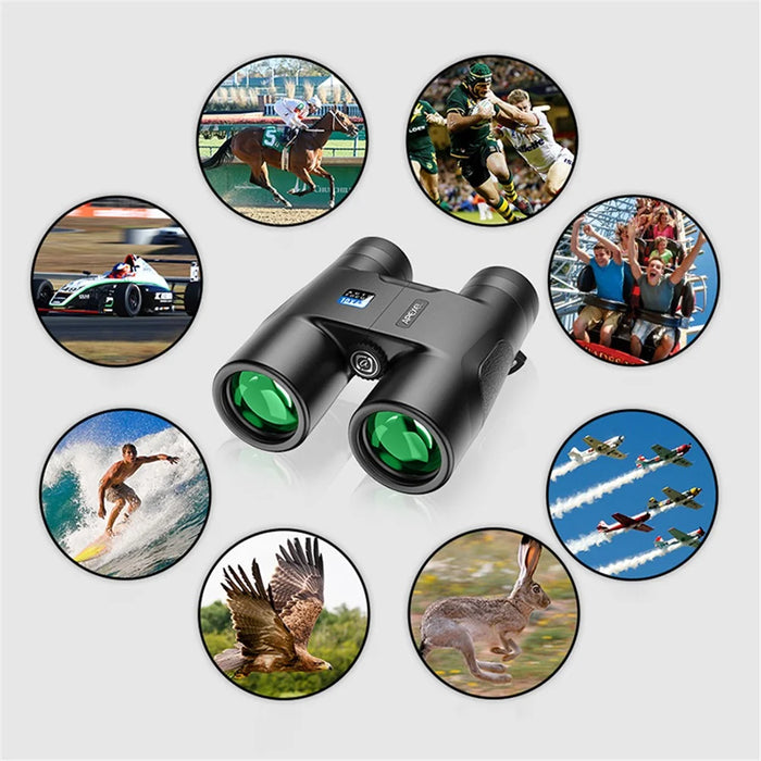 APEXEL 10x42 Binoculars Outdoor Birding Telescope Fixed Focus Lens 42mm Objective Telescope - 5