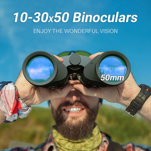 APEXEL 10-30X50 Zoom Telescope Outdoor HD Binoculars Large Eyepiece Waterproof Telescope for Bird Watching Concert Hunting - 2