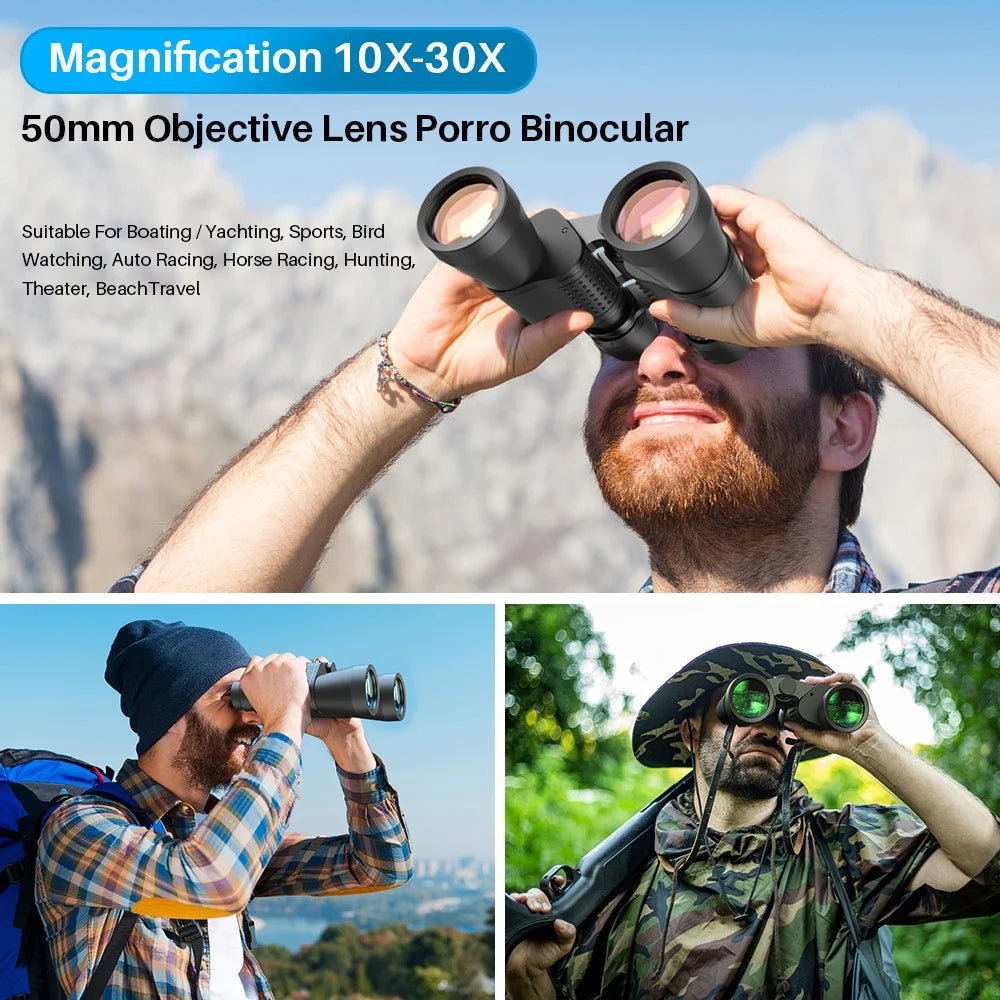 APEXEL 10-30X50 Zoom Telescope Outdoor HD Binoculars Large Eyepiece Waterproof Telescope for Bird Watching Concert Hunting - 3