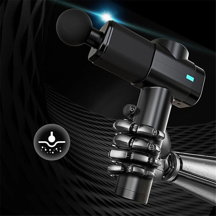X8 Massage Gun 30 Speed Level Deep Tissue Muscle Massager Portable Handheld Relaxation Electric Sport Massager for Pain Relief - Black//US Plug - 3