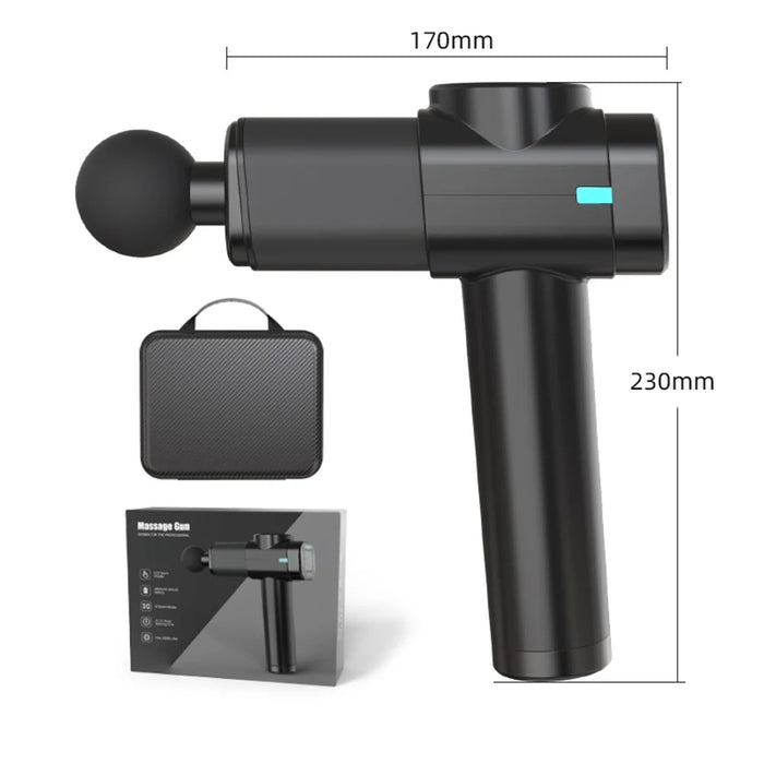 X8 Massage Gun 30 Speed Level Deep Tissue Muscle Massager Portable Handheld Relaxation Electric Sport Massager for Pain Relief - Black//US Plug - 5