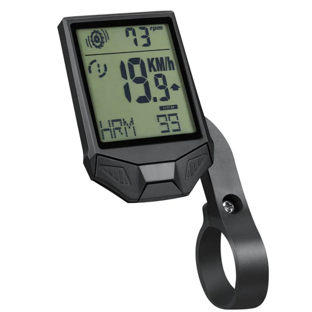 XH-BC335-LCD Wireless Bike Computer Heart Rate Cadence Sensor Multifunctional Waterproof LCD Screen Cycling Computer - Black - 1