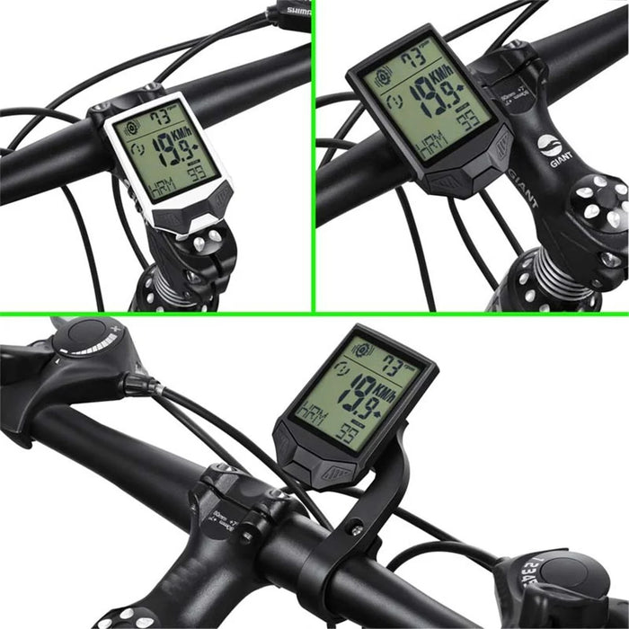 XH-BC335-LCD Wireless Bike Computer Heart Rate Cadence Sensor Multifunctional Waterproof LCD Screen Cycling Computer - Black - 7