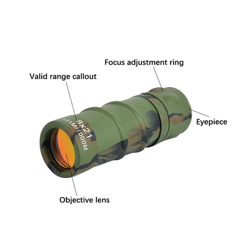821 Film Coated Monocular High Magnification High-Definition Monocular HD Night Vision Monocular for Outdoor Concerts, Bird Watching, Camping - 3