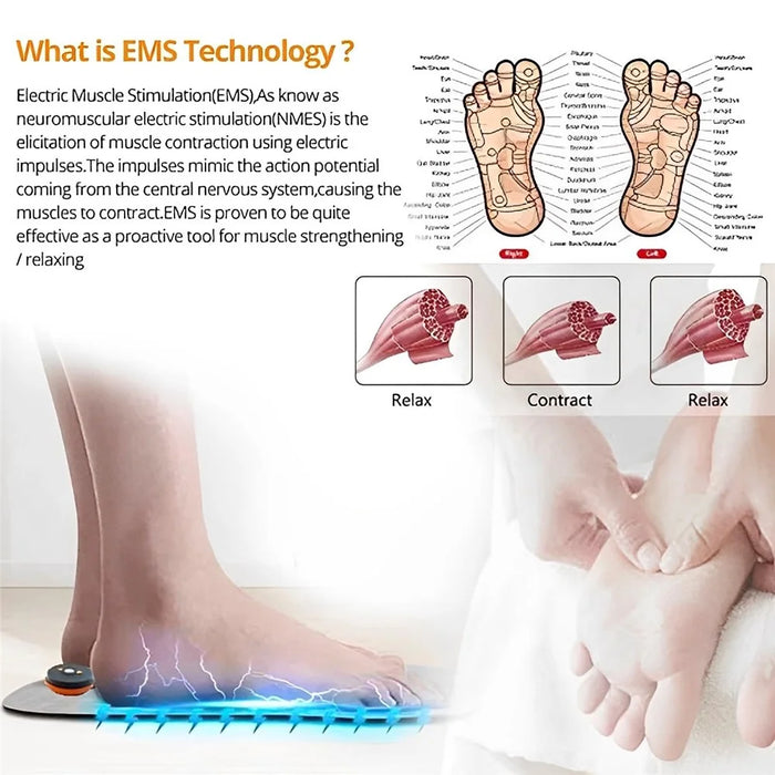 Foldable Foot Massager Machine Feet and Leg Muscle Massager, 19 Intensities 8 Massage Modes - 7