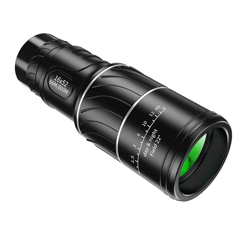 AM-D20 16x52 HD Portable Monocular 66 / 8000M Optics Zoom Telescope Bak4 Prism Compact Scope - 1