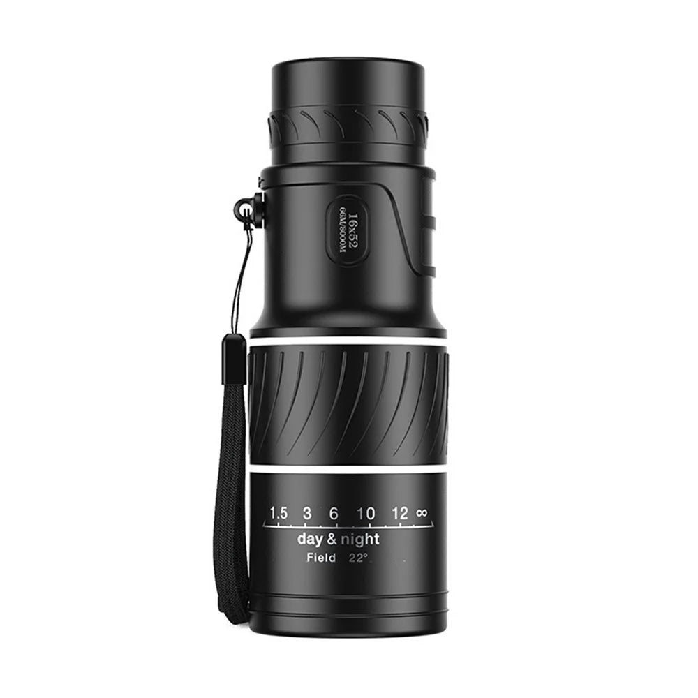 AM-D20 16x52 HD Portable Monocular 66 / 8000M Optics Zoom Telescope Bak4 Prism Compact Scope - 2